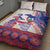 Afro-Haitians Proud Quilt Bed Set Haiti Coat Of Arms Dashiki