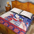 Afro-Haitians Proud Quilt Bed Set Haiti Coat Of Arms Dashiki