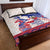 Afro-Haitians Proud Quilt Bed Set Haiti Coat Of Arms Dashiki