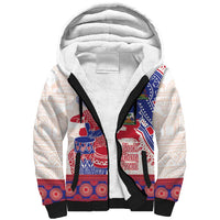 Afro-Haitians Proud Sherpa Hoodie Haiti Coat Of Arms Dashiki