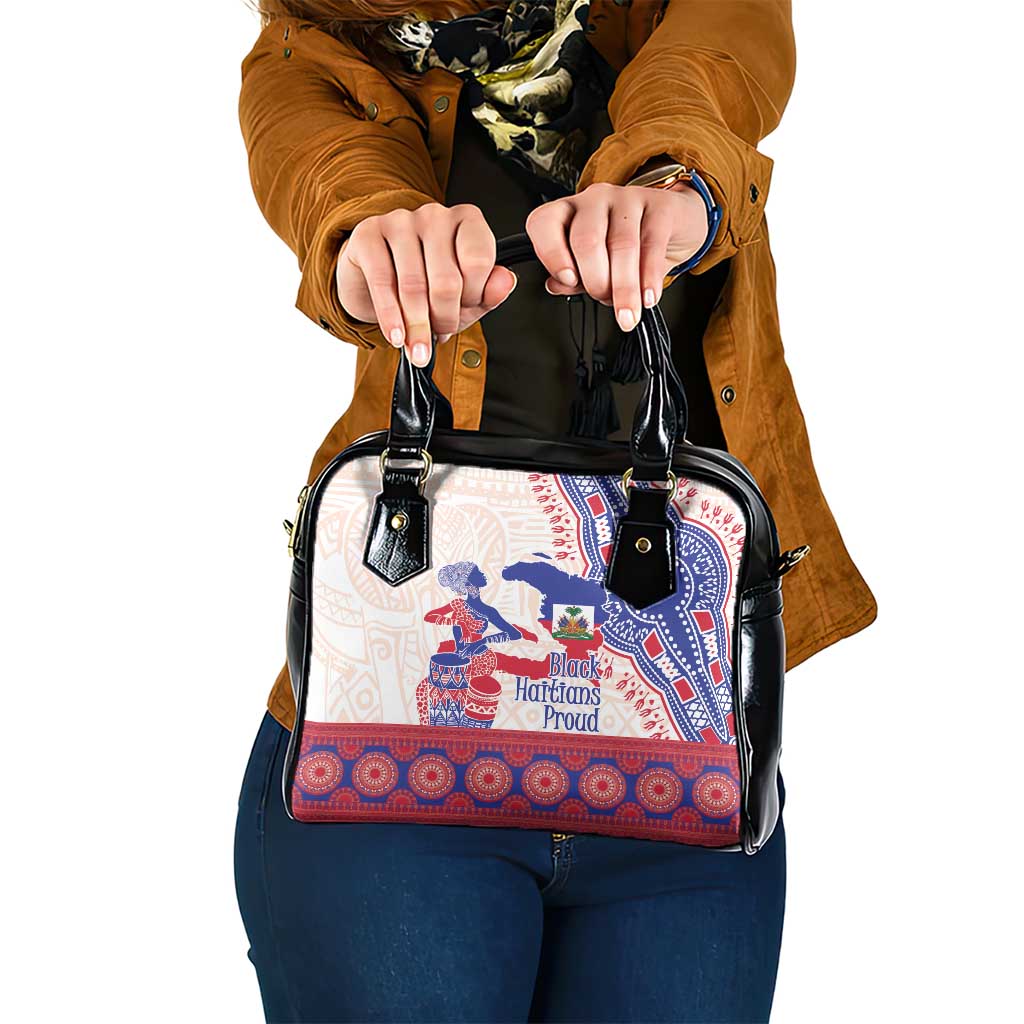 Afro-Haitians Proud Shoulder Handbag Haiti Coat Of Arms Dashiki