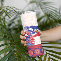 Afro-Haitians Proud Skinny Tumbler Haiti Coat Of Arms Dashiki