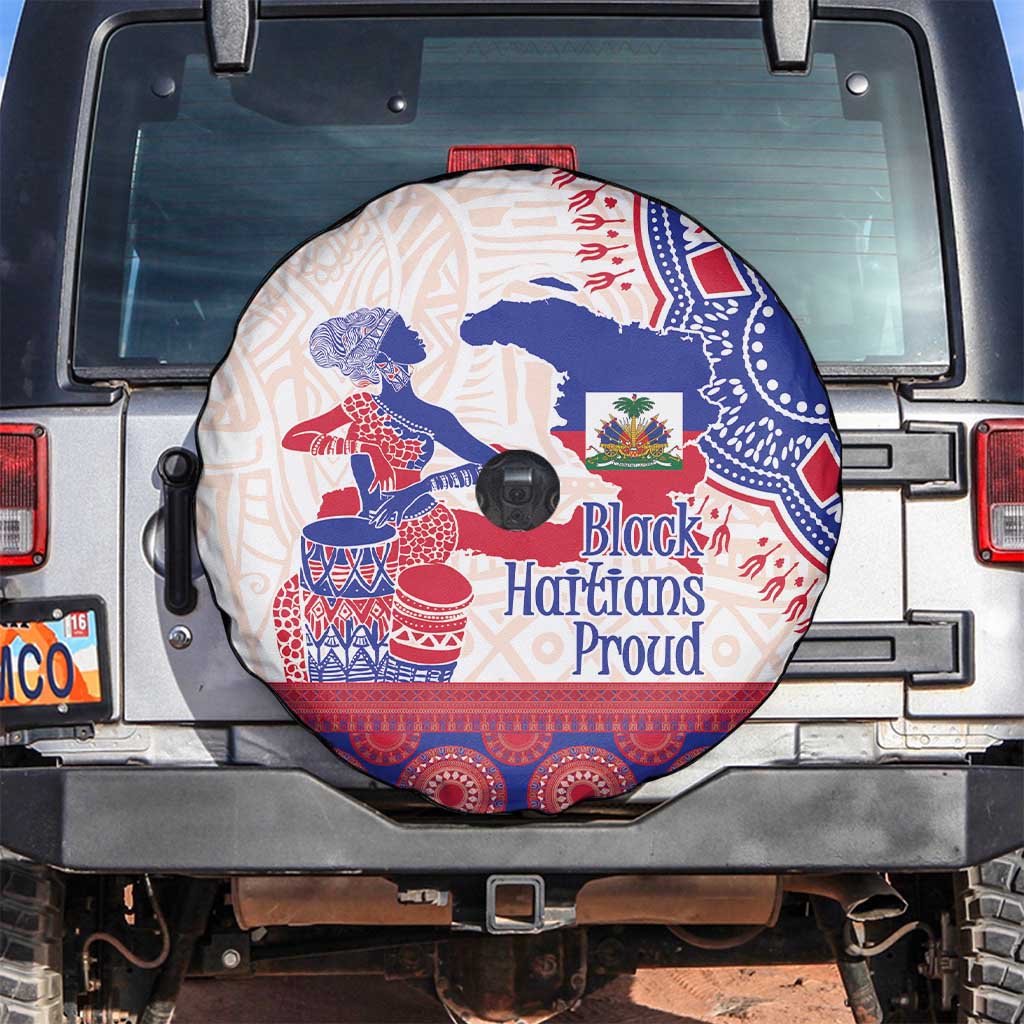 Afro-Haitians Proud Spare Tire Cover Haiti Coat Of Arms Dashiki