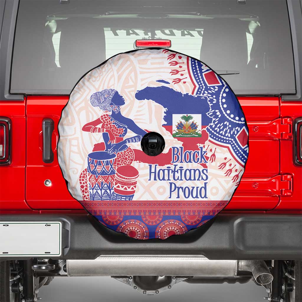 Afro-Haitians Proud Spare Tire Cover Haiti Coat Of Arms Dashiki