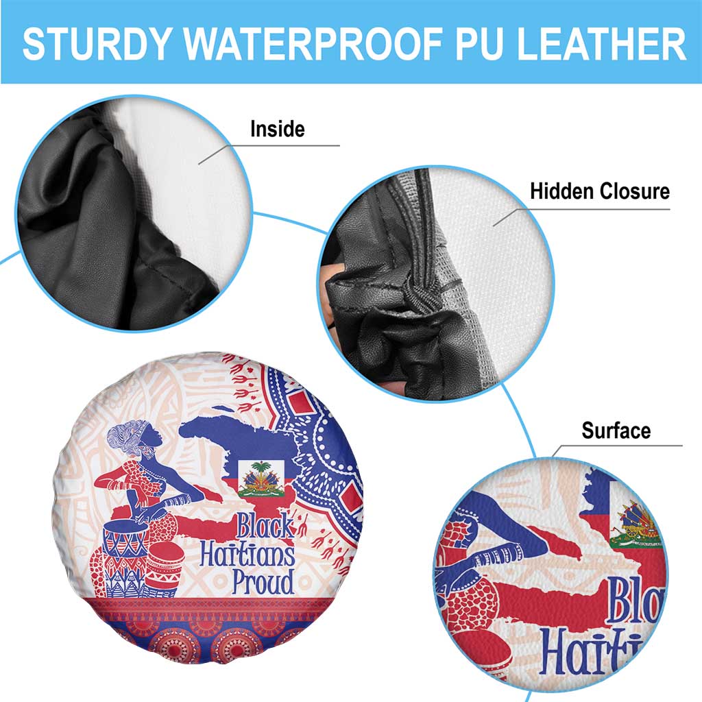 Afro-Haitians Proud Spare Tire Cover Haiti Coat Of Arms Dashiki