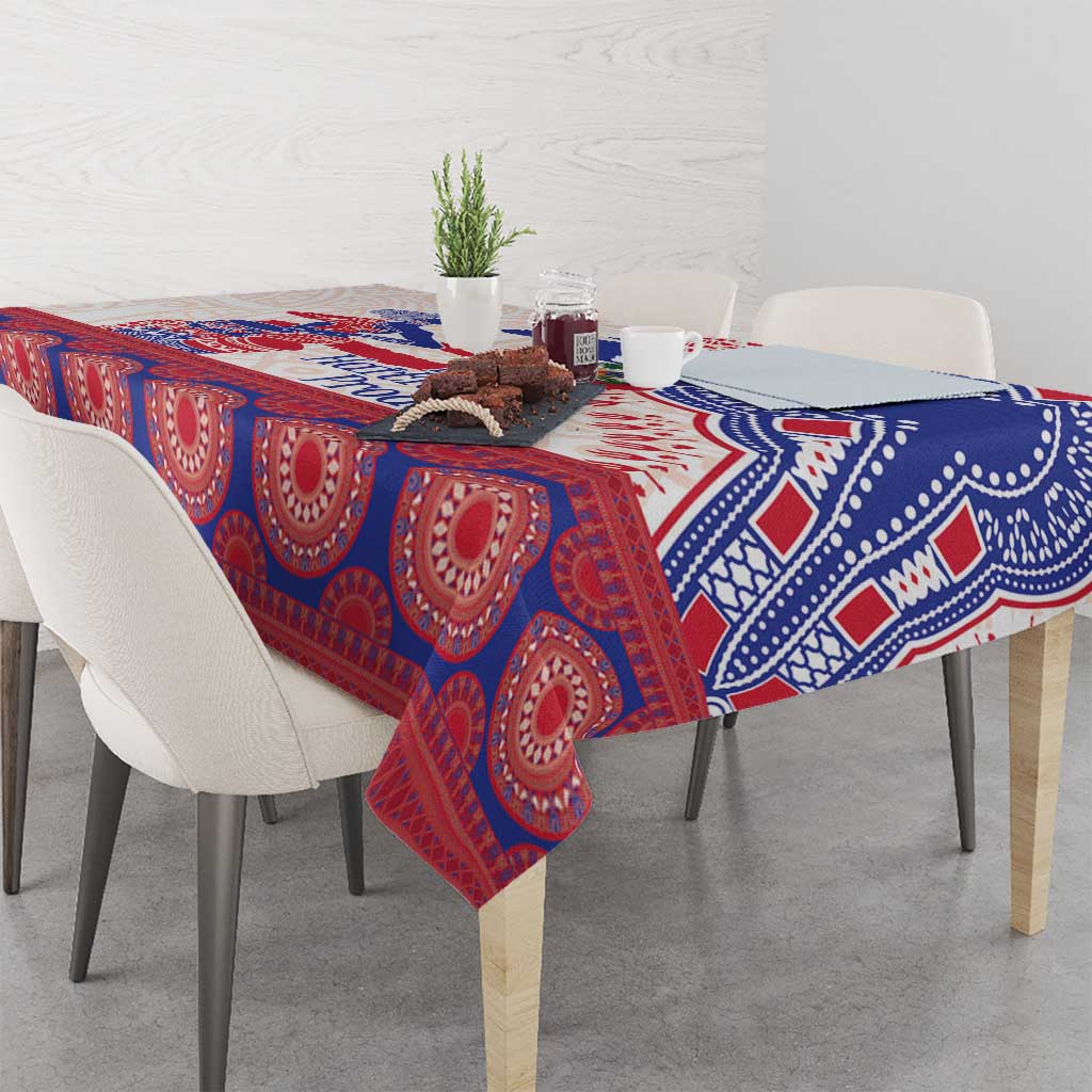Afro-Haitians Proud Tablecloth Haiti Coat Of Arms Dashiki