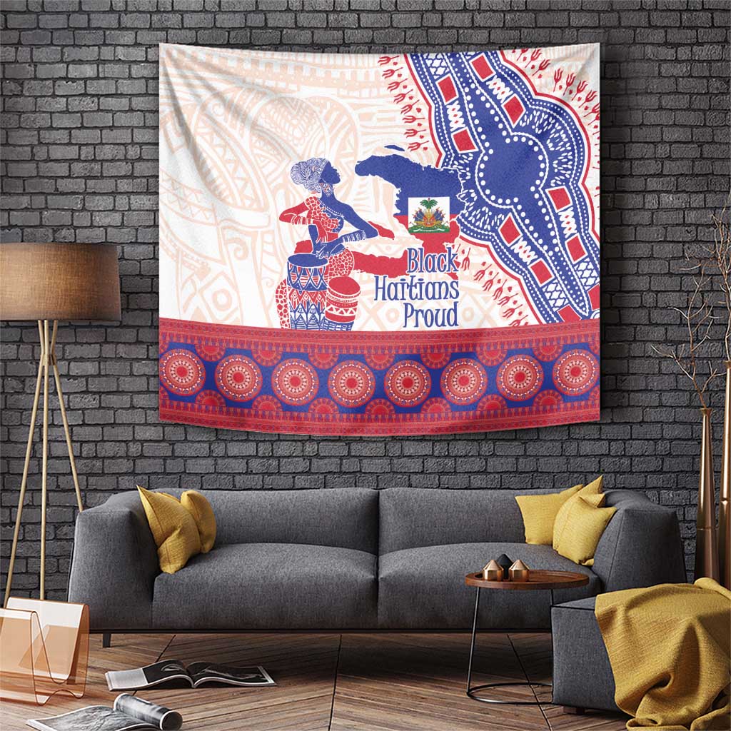 Afro-Haitians Proud Tapestry Haiti Coat Of Arms Dashiki