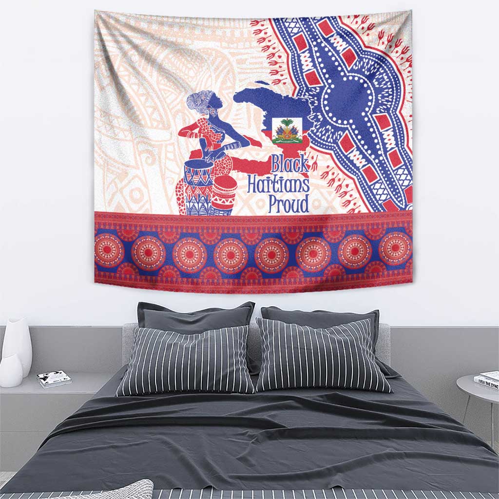 Afro-Haitians Proud Tapestry Haiti Coat Of Arms Dashiki