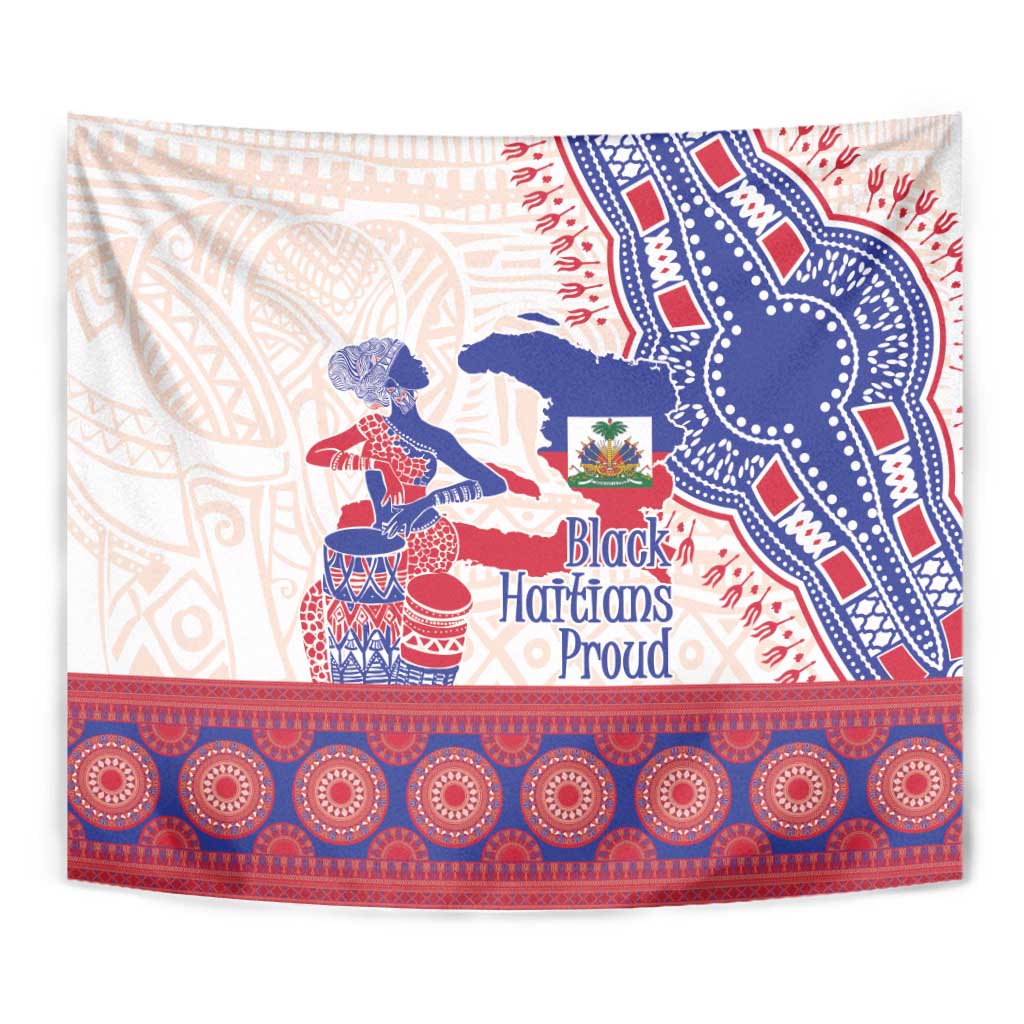 Afro-Haitians Proud Tapestry Haiti Coat Of Arms Dashiki