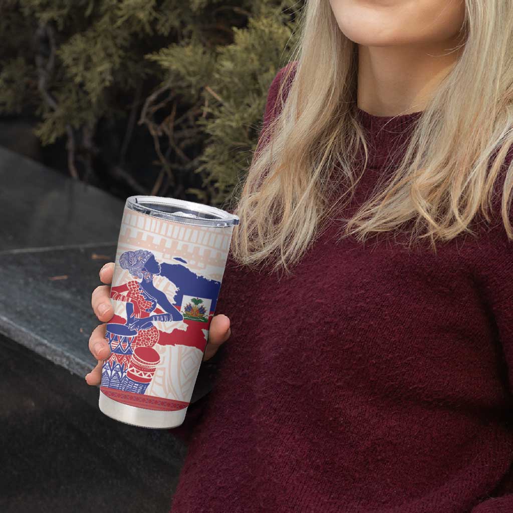 Afro-Haitians Proud Tumbler Cup Haiti Coat Of Arms Dashiki