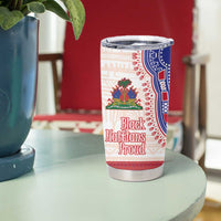 Afro-Haitians Proud Tumbler Cup Haiti Coat Of Arms Dashiki