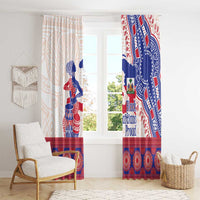 Afro-Haitians Proud Window Curtain Haiti Coat Of Arms Dashiki