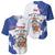Personalised Saint-Domingue Baseball Jersey Coat Of Arms Grunge Style