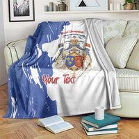 Personalised Saint-Domingue Blanket Coat Of Arms Grunge Style