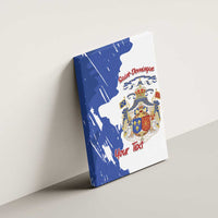 Personalised Saint-Domingue Canvas Wall Art Coat Of Arms Grunge Style