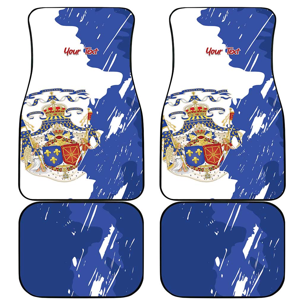 Personalised Saint-Domingue Car Mats Coat Of Arms Grunge Style