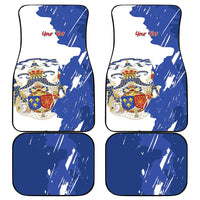 Personalised Saint-Domingue Car Mats Coat Of Arms Grunge Style