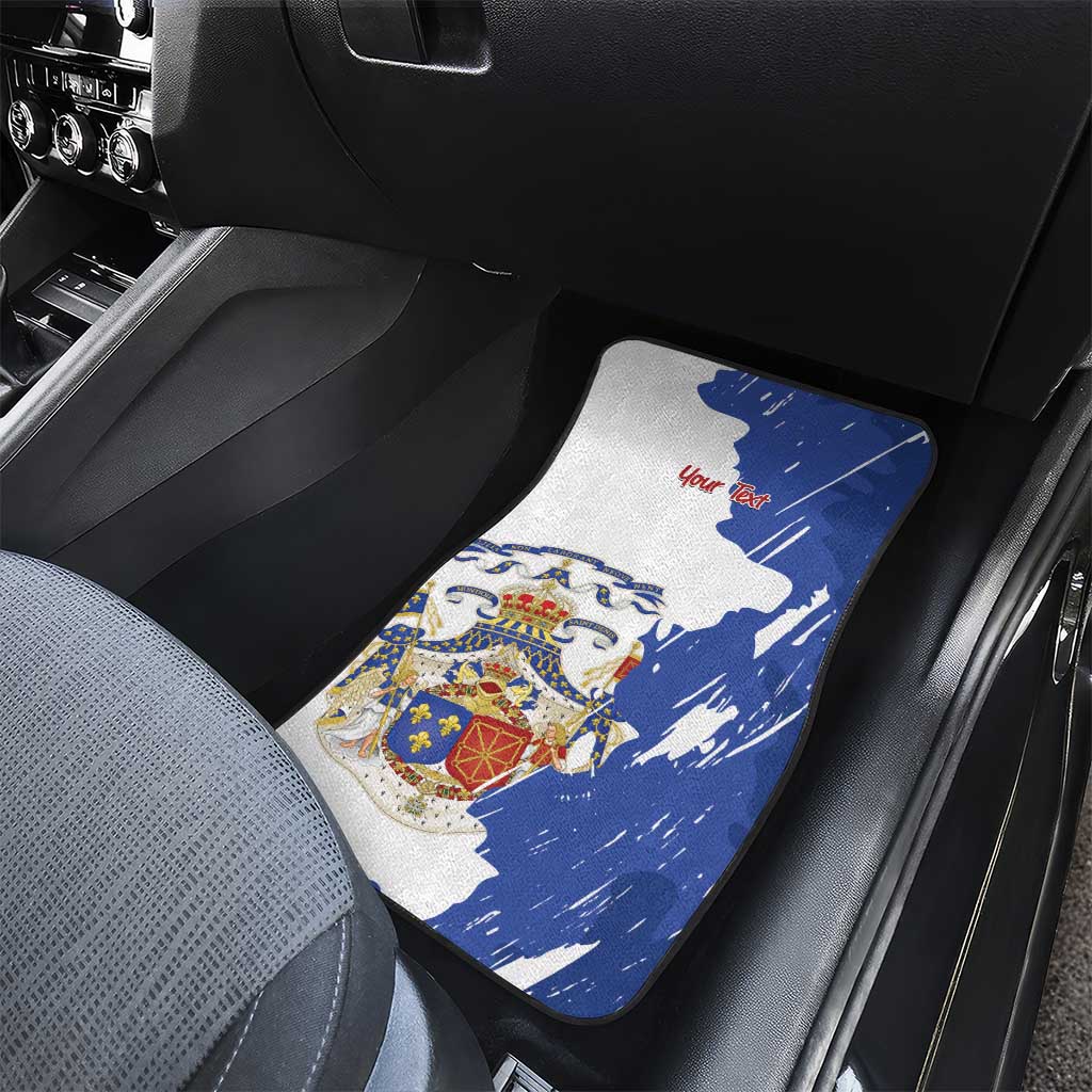 Personalised Saint-Domingue Car Mats Coat Of Arms Grunge Style