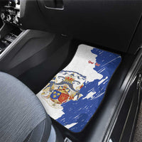 Personalised Saint-Domingue Car Mats Coat Of Arms Grunge Style