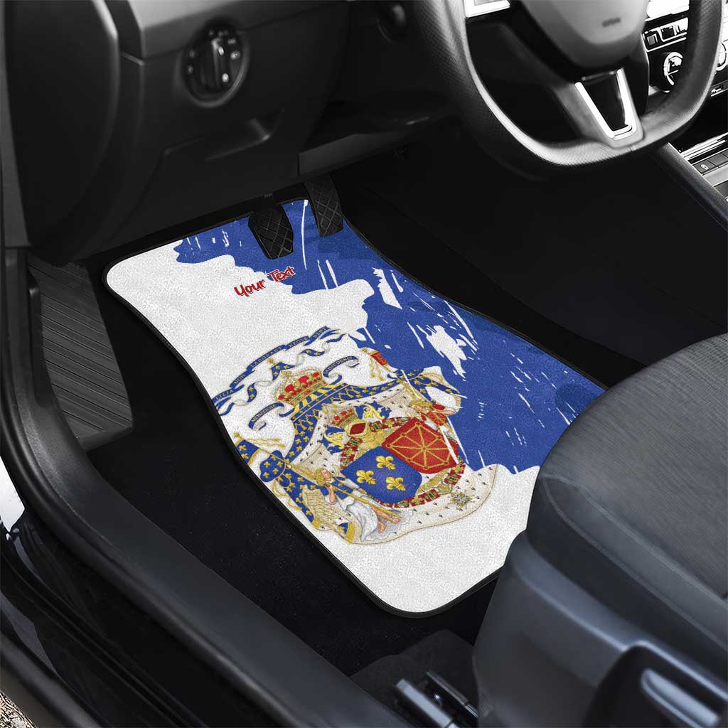 Personalised Saint-Domingue Car Mats Coat Of Arms Grunge Style