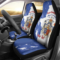 Personalised Saint-Domingue Car Seat Cover Coat Of Arms Grunge Style