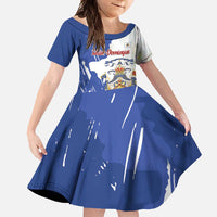 Personalised Saint-Domingue Family Matching Long Sleeve Bodycon Dress and Hawaiian Shirt Coat Of Arms Grunge Style