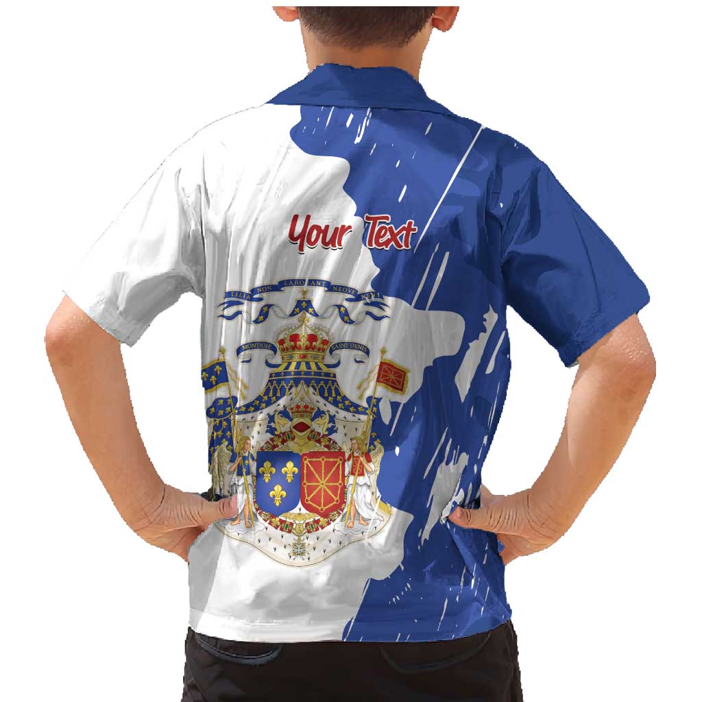 Personalised Saint-Domingue Family Matching Mermaid Dress and Hawaiian Shirt Coat Of Arms Grunge Style