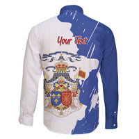 Personalised Saint-Domingue Family Matching Puletasi and Hawaiian Shirt Coat Of Arms Grunge Style