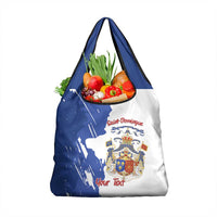 Personalised Saint-Domingue Grocery Bag Coat Of Arms Grunge Style
