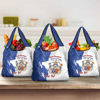 Personalised Saint-Domingue Grocery Bag Coat Of Arms Grunge Style