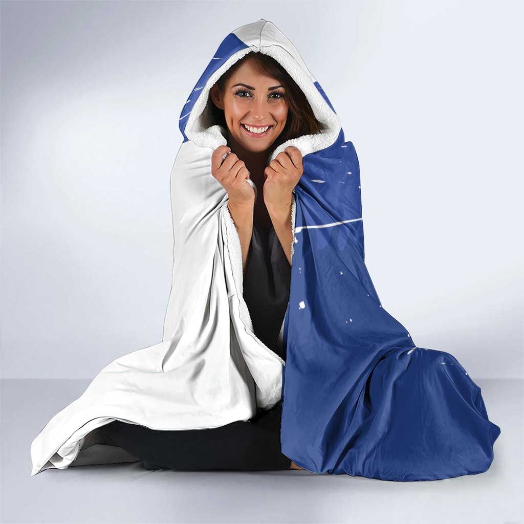 Personalised Saint-Domingue Hooded Blanket Coat Of Arms Grunge Style