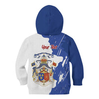 Personalised Saint-Domingue Kid Hoodie Coat Of Arms Grunge Style