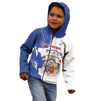 Personalised Saint-Domingue Kid Hoodie Coat Of Arms Grunge Style