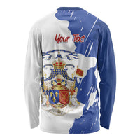 Personalised Saint-Domingue Long Sleeve Shirt Coat Of Arms Grunge Style