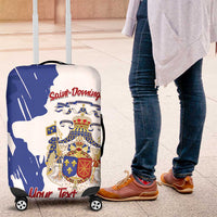 Personalised Saint-Domingue Luggage Cover Coat Of Arms Grunge Style