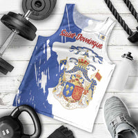 Personalised Saint-Domingue Men Tank Top Coat Of Arms Grunge Style
