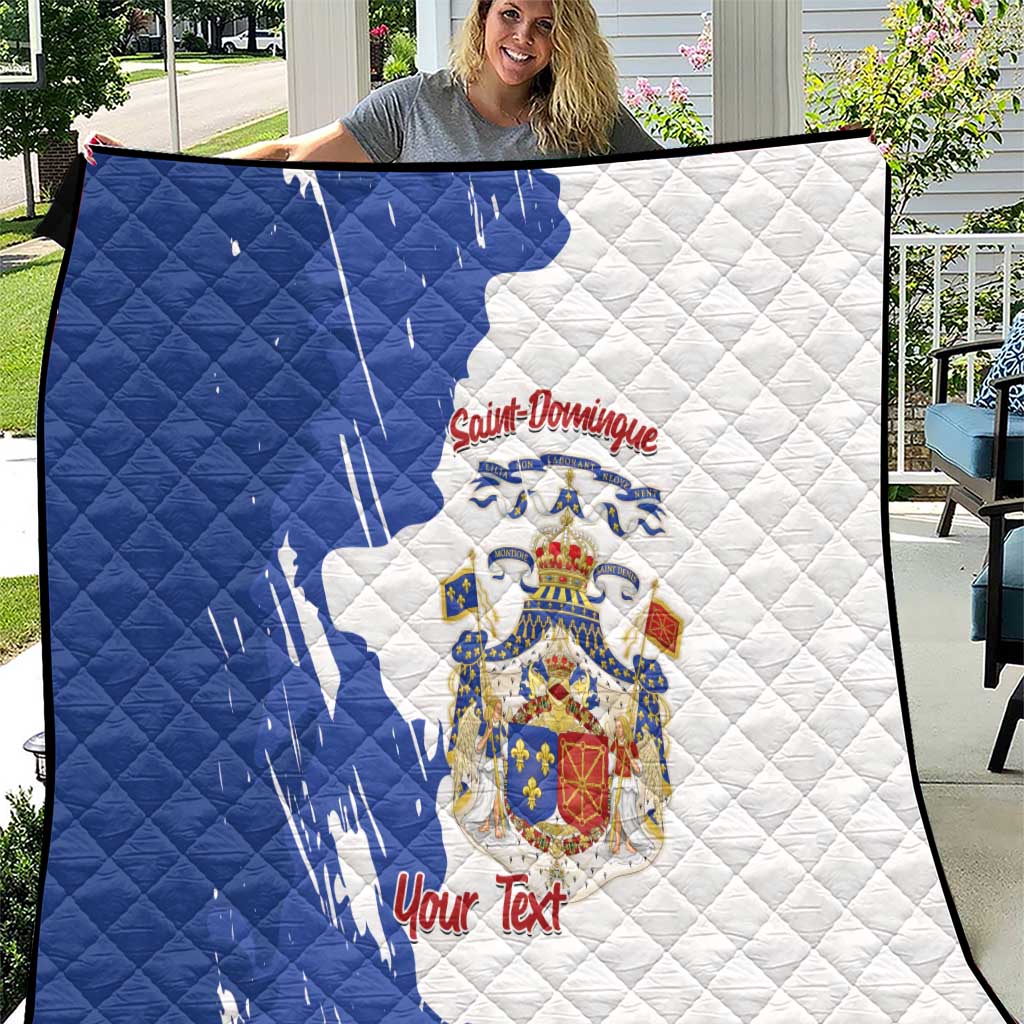 Personalised Saint-Domingue Quilt Coat Of Arms Grunge Style