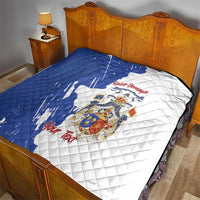 Personalised Saint-Domingue Quilt Coat Of Arms Grunge Style