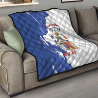 Personalised Saint-Domingue Quilt Coat Of Arms Grunge Style