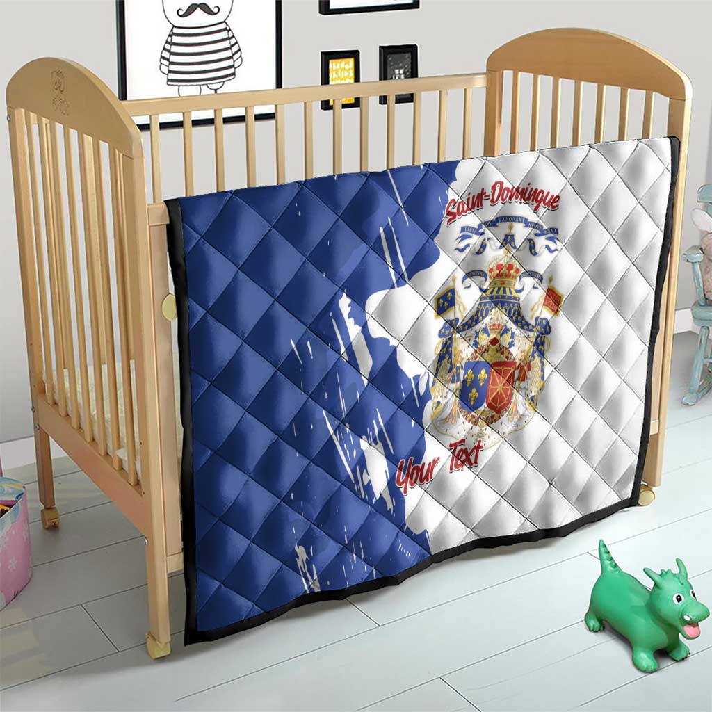 Personalised Saint-Domingue Quilt Coat Of Arms Grunge Style