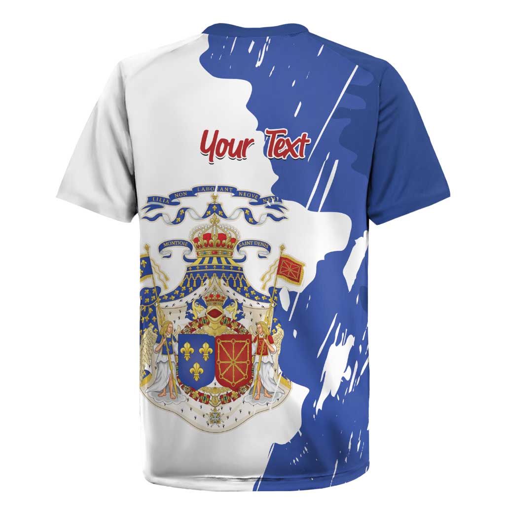 Personalised Saint-Domingue Rugby Jersey Coat Of Arms Grunge Style