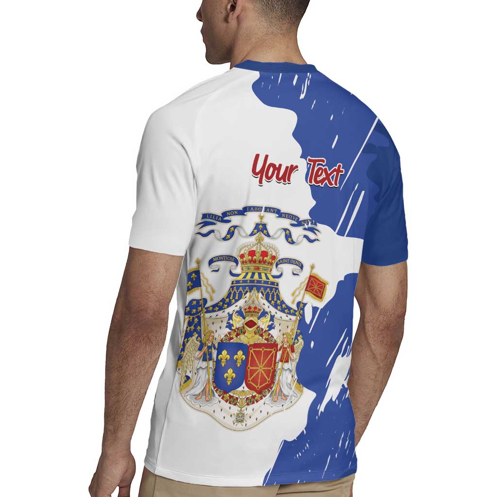 Personalised Saint-Domingue Rugby Jersey Coat Of Arms Grunge Style