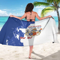 Personalised Saint-Domingue Sarong Coat Of Arms Grunge Style