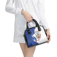 Personalised Saint-Domingue Shoulder Handbag Coat Of Arms Grunge Style