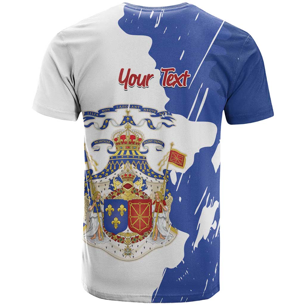 Personalised Saint-Domingue T Shirt Coat Of Arms Grunge Style