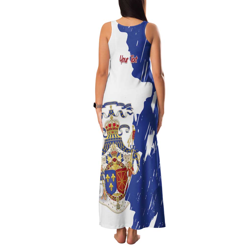 Personalised Saint-Domingue Tank Maxi Dress Coat Of Arms Grunge Style