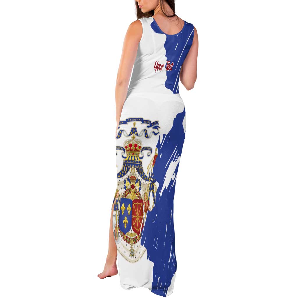 Personalised Saint-Domingue Tank Maxi Dress Coat Of Arms Grunge Style