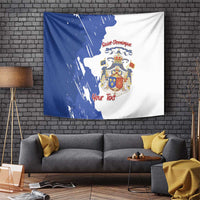 Personalised Saint-Domingue Tapestry Coat Of Arms Grunge Style