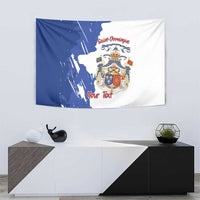 Personalised Saint-Domingue Tapestry Coat Of Arms Grunge Style