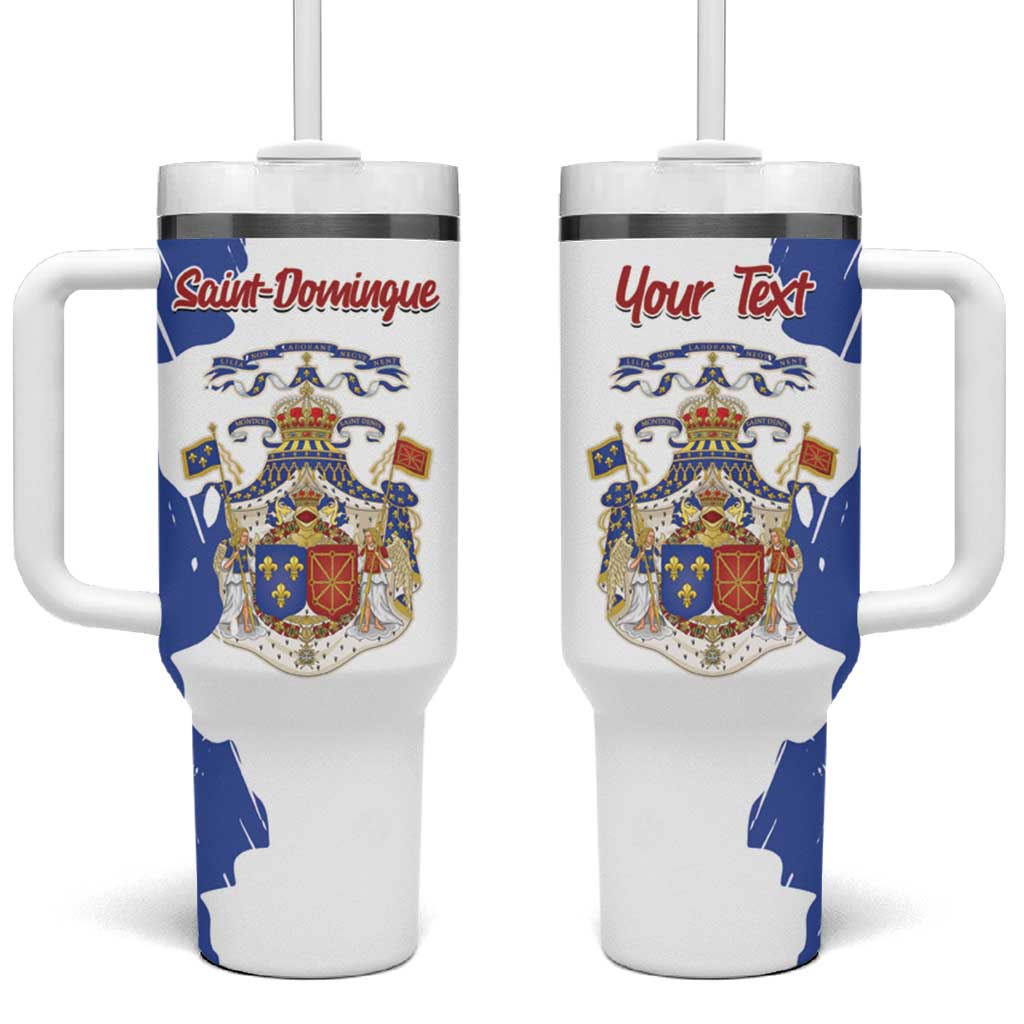 Personalised Saint-Domingue Tumbler With Handle Coat Of Arms Grunge Style